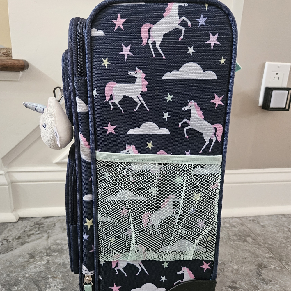 Kids Unicorn Carry On Rolling Luggage - Picture 8 of 16